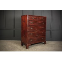Very Large Mahogany 2 Part Chest of Drawers