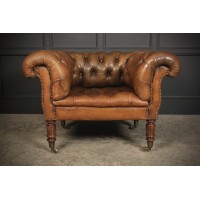 Stunning Victorian Chesterfield Leather Club Chair