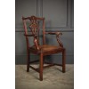Pair of Chippendale Style Mahogany Armchairs