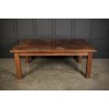 Solid Oak Parquetry Top Refectory Table