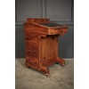 Victorian Walnut Marquetry Inlaid Davenport Desk