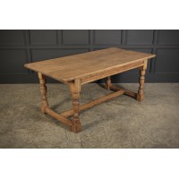 Bleached Oak Refectory Dining Table