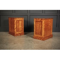 Pair of Satinwood Bedside Cabinets