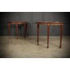 Pair of Demi Lune Mahogany Console Tables